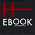 A black square logo with a red capital H above the word EBOOK in white, with EBOOK underlined.
